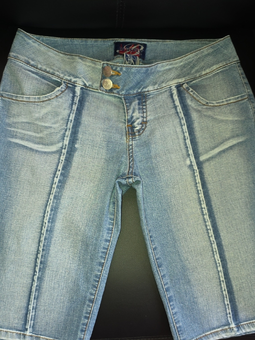 Everly Light Blue Women's Jeggings with Front Panel Seams